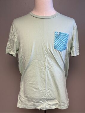 Original Penguin Pocket Tee Sage Green Cotton T-Shirt Men’s L